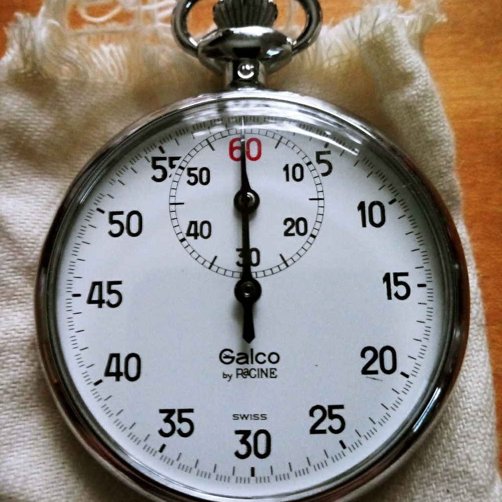 Galco by Racine swiss timer watch